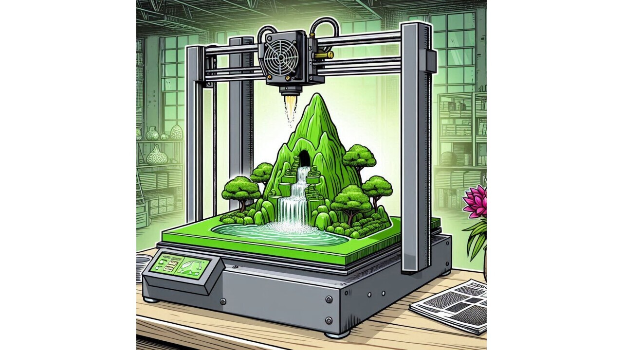 Industrial 3D printing and hydroponics