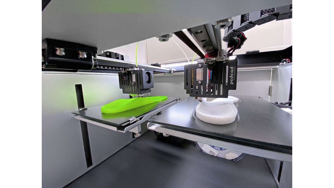 3D printing of orthopaedic insoles. Copyright by pedcad foot technology GmbH