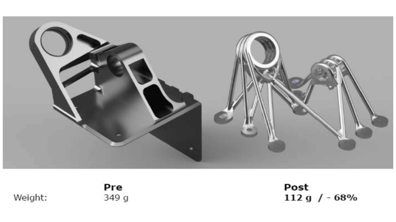 Demonstrator component - 3D-printed lightweight fitting made from ScalmalloyⓇ  Copyright: Airbus/Diehl Defense