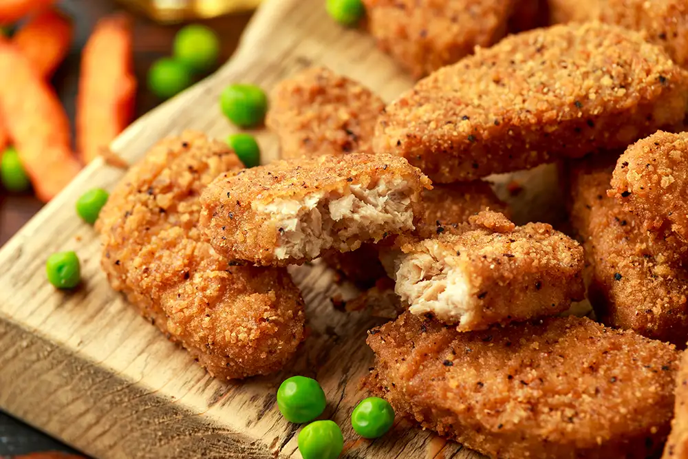 Vegan nuggets from the 3D printer